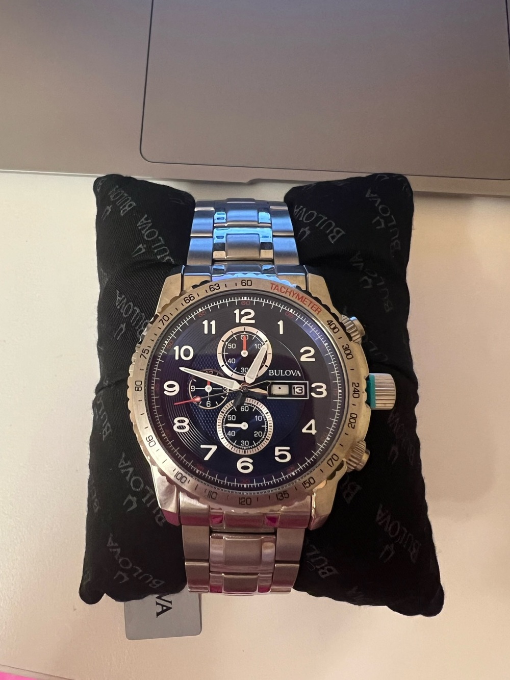 BULOVA Marine Star Watch Quartz Men's Blue Dial Round 96C121